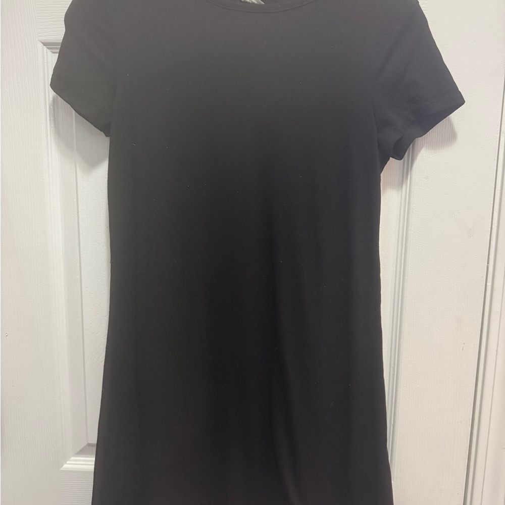 Classic Black T-Shirt Dress